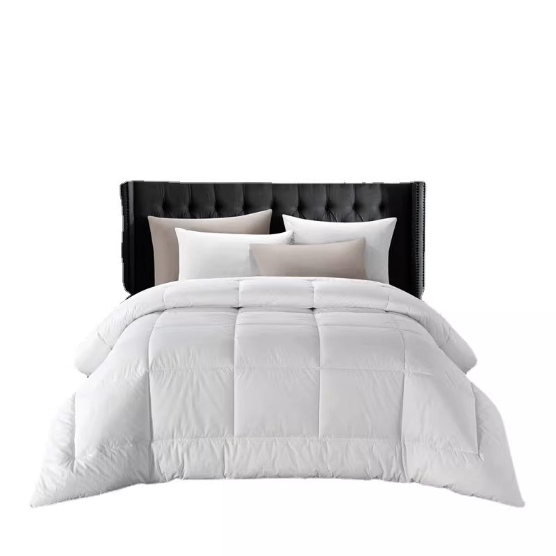 被芯195*230全棉喷气防羽布133*100  350G/㎡整张定型羽丝棉，四周嵌边工艺