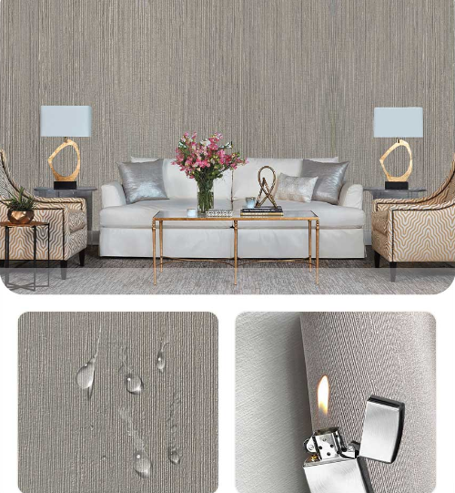 PVC十字布基墙布